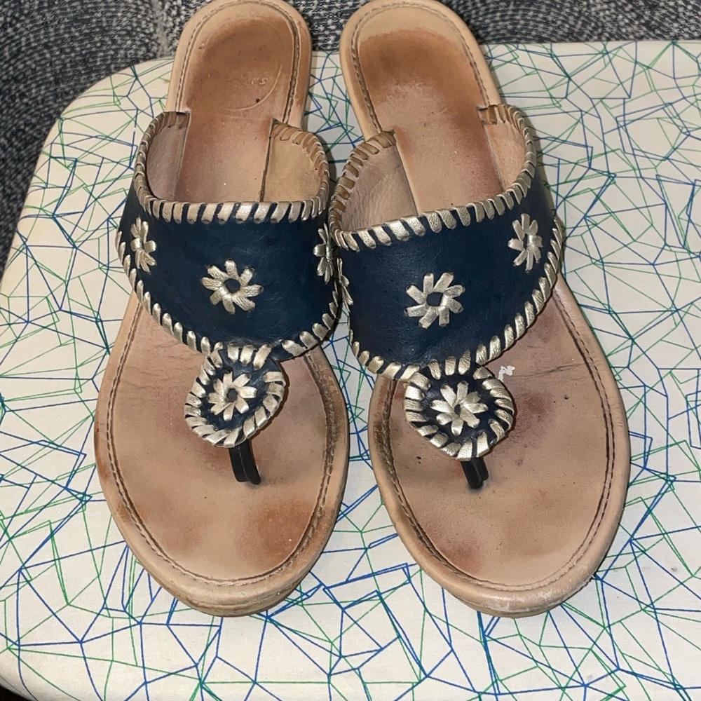 Jack Rogers Wedges 8.5 Cork Heel